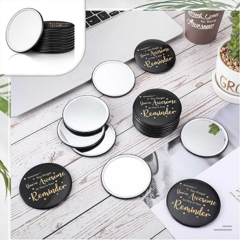 Inspirational Pocket Mirror - 48 Pcs Appreciation Gift Set