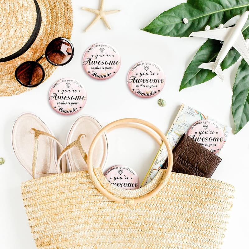 Galentine's Day Mini Compact Mirrors - 36 Inspirational Styles