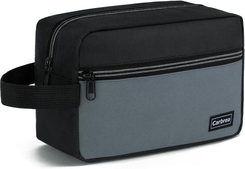 Men's Travel Toiletry Bag - Black Skincare Organizer