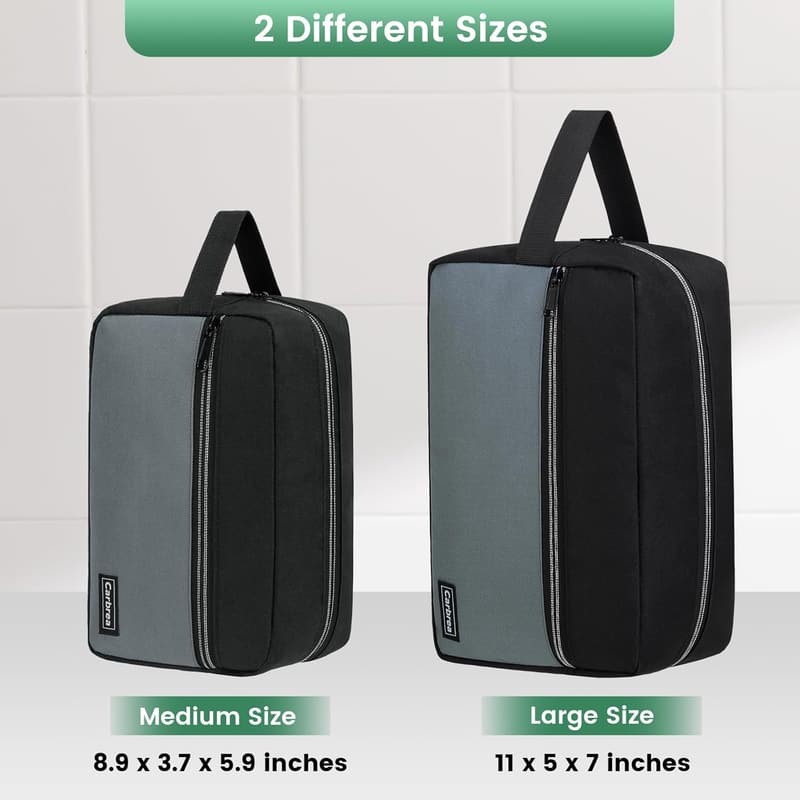 Men's Travel Toiletry Bag - Black Skincare Organizer