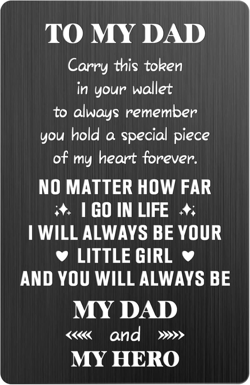 Dad Wallet Card - Perfect Gift for Father's Day & Birthdays