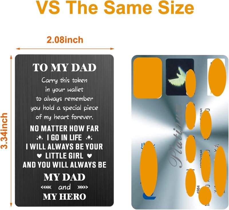 Dad Wallet Card - Perfect Gift for Father's Day & Birthdays