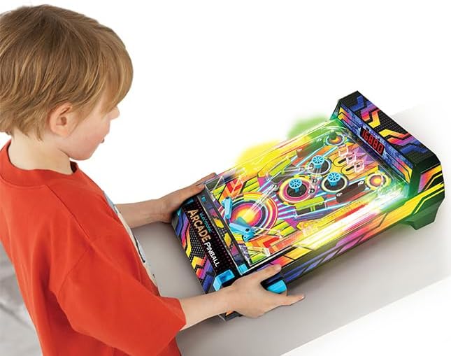 Tabletop Pinball Machine for Kids 6+ - Electronic Arcade Game