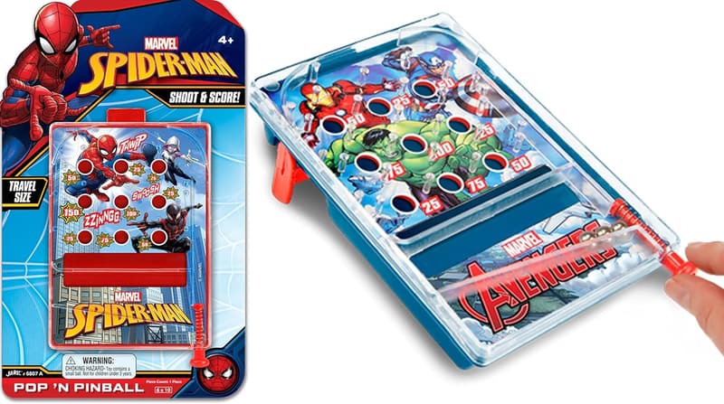 Marvel Avengers & Spiderman Mini Pinball Game for Kids