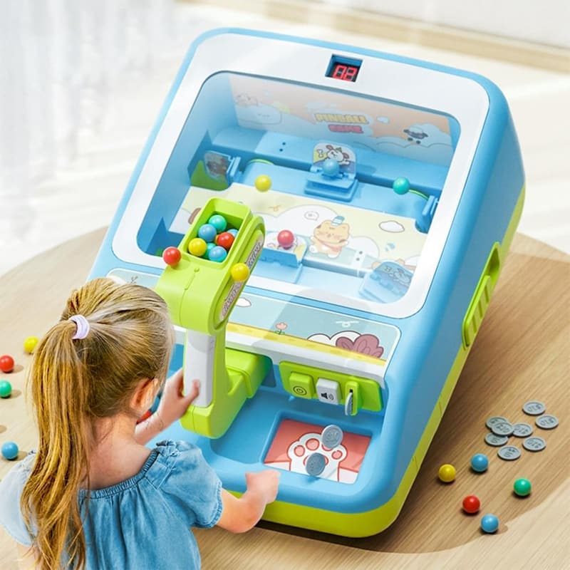 Electronic Tabletop Pinball Machine for Kids with Lights & Music