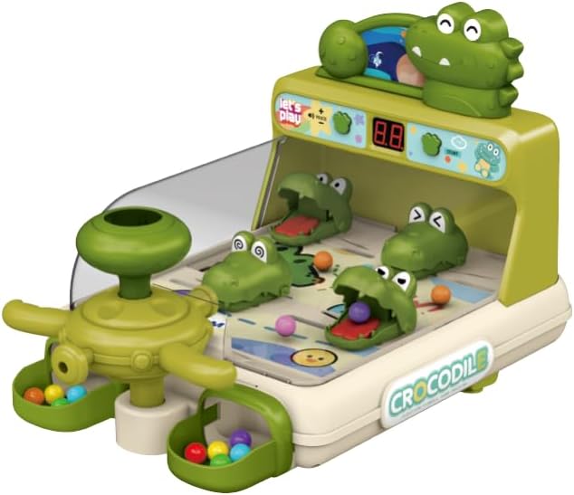 Dinosaur Crocodile Pinball Machine - Interactive Toy for Toddlers