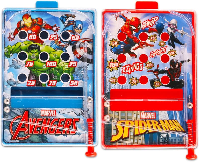 Avengers Pinball Machine Set for Kids with Toys and Stickers