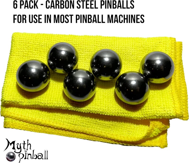 Standard Replacement Pinballs - 6 Pack for Pinball Machines