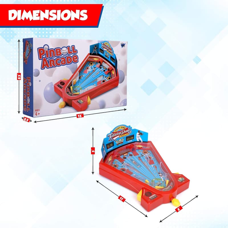 Miniature Baseball Pinball Arcade Game for Kids