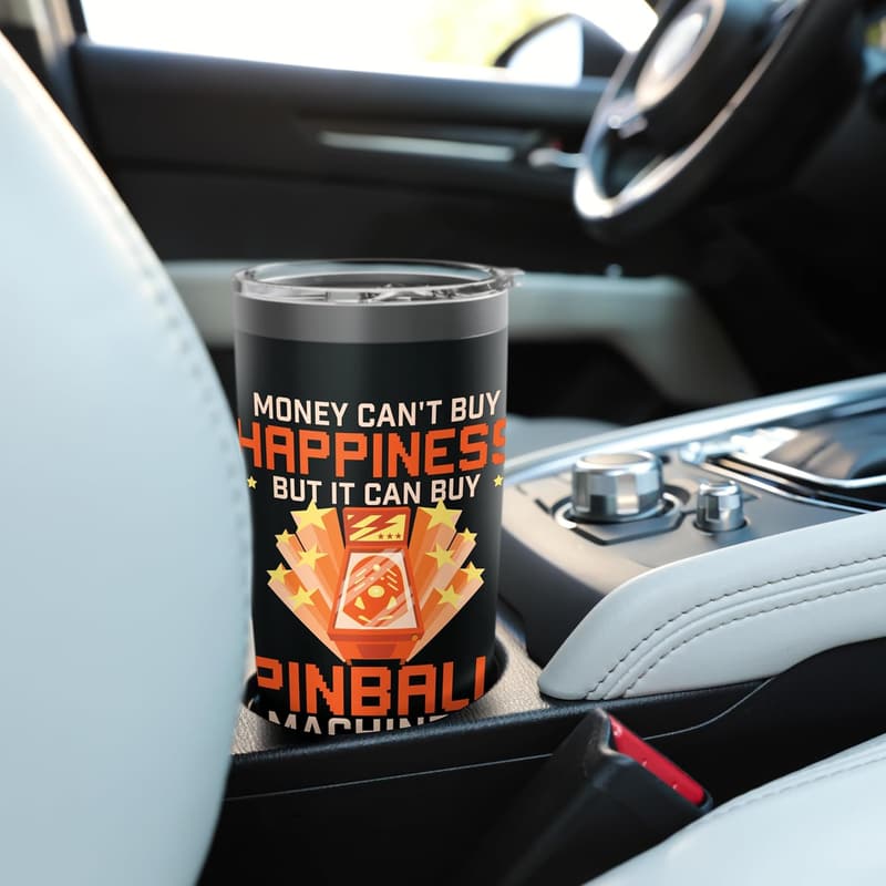 Vintage Multiball Pinball Tumbler - Stainless Steel Insulated