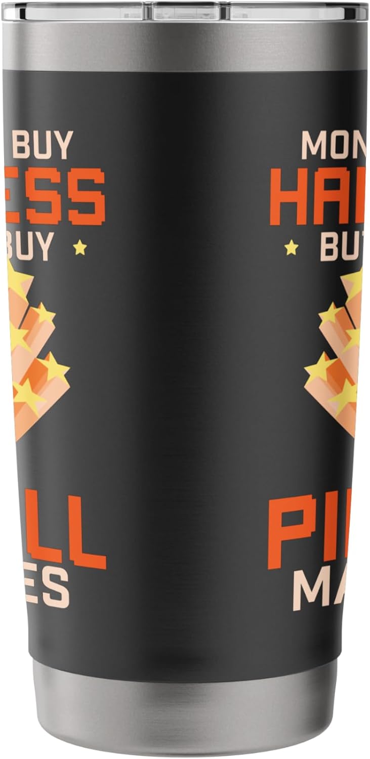 Vintage Multiball Pinball Tumbler - Stainless Steel Insulated