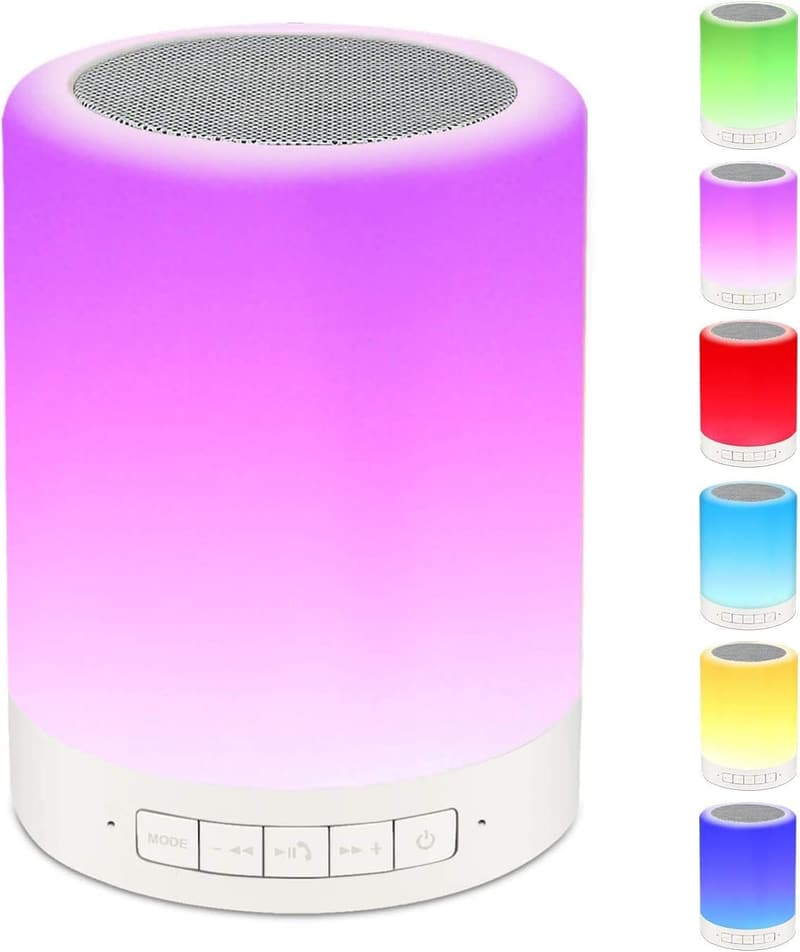 Portable Smart Touch Control Night Light Bluetooth Speaker