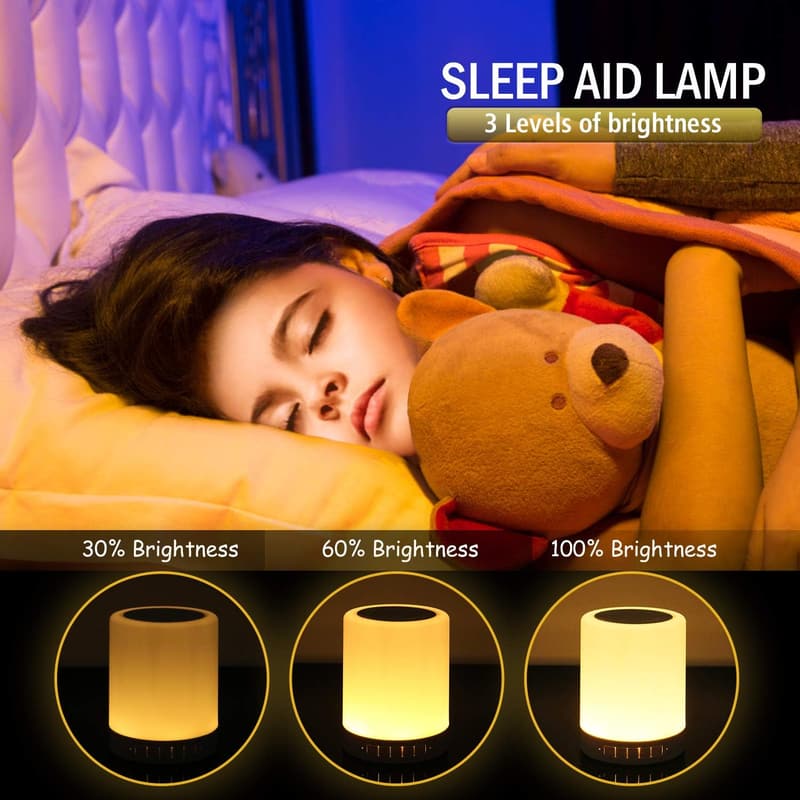 Portable Smart Touch Control Night Light Bluetooth Speaker