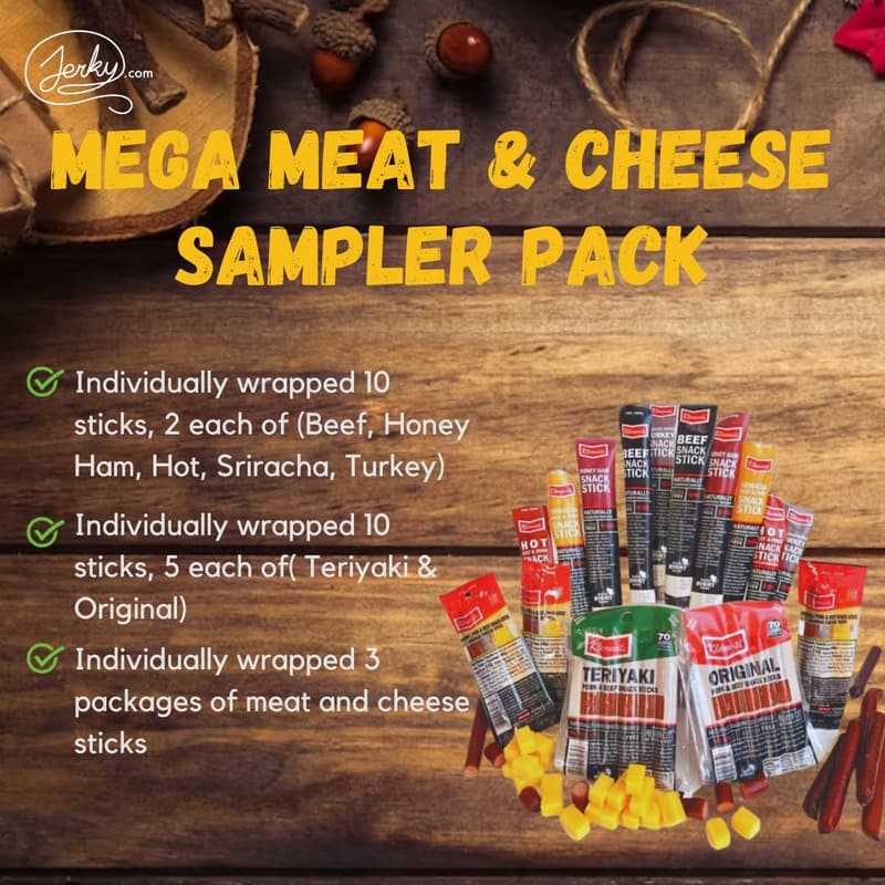 Bold Variety Pack Snack Sticks & Cheese - 26 PC Sampler