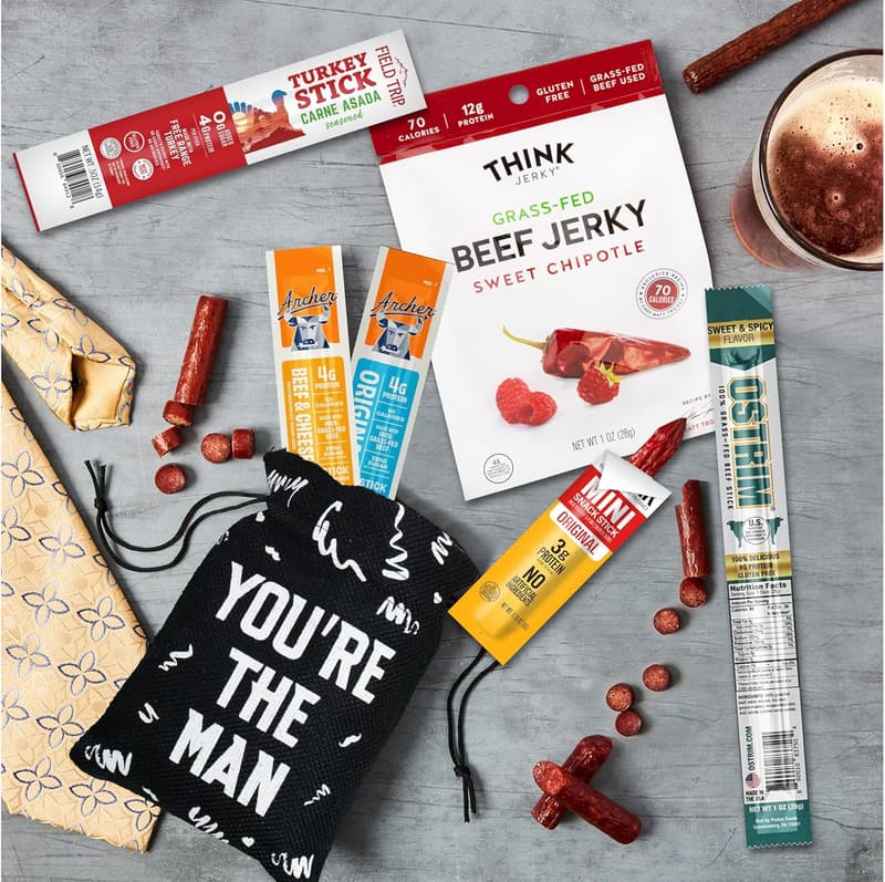 Father's Day Jerky Gift Bag – Exotic High-Protein Snacks for Men