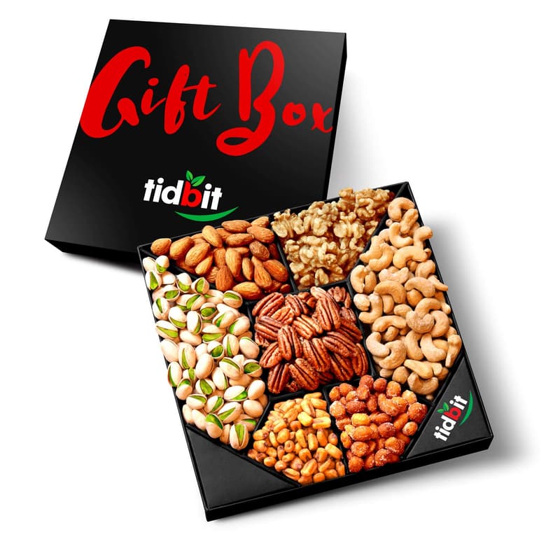Healthy Gourmet Nut Platter Gift Tray - Ideal for Birthdays and Holidays