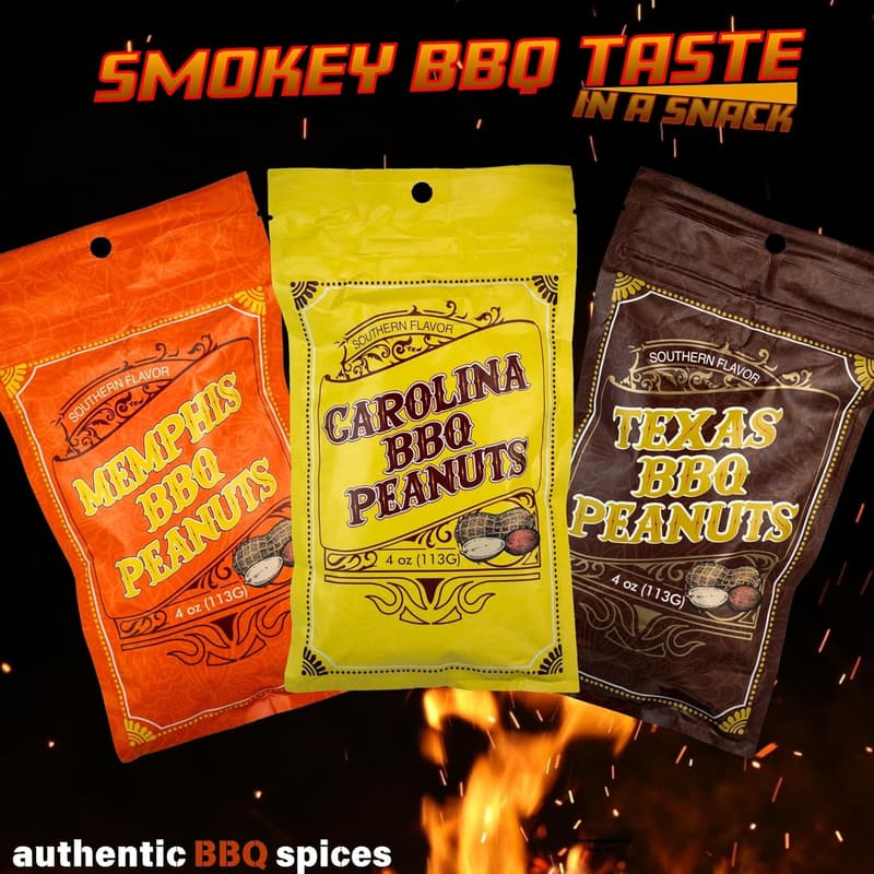 BBQ Peanuts Gift Basket for Men - Gourmet Nut Mix