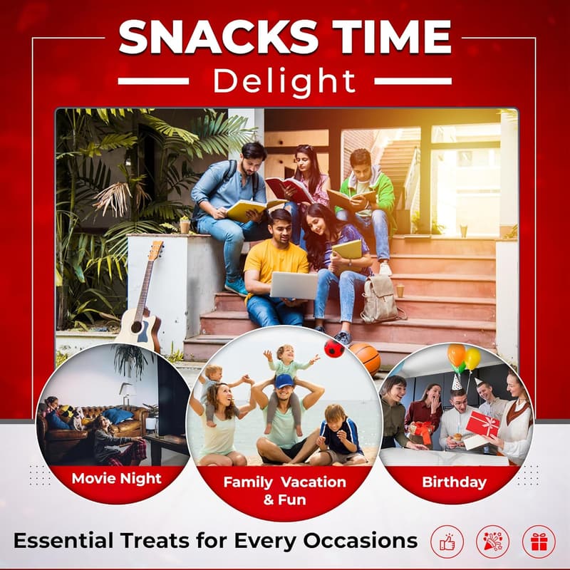 Father's Day Snack Box Variety Pack for Adults 42 Count