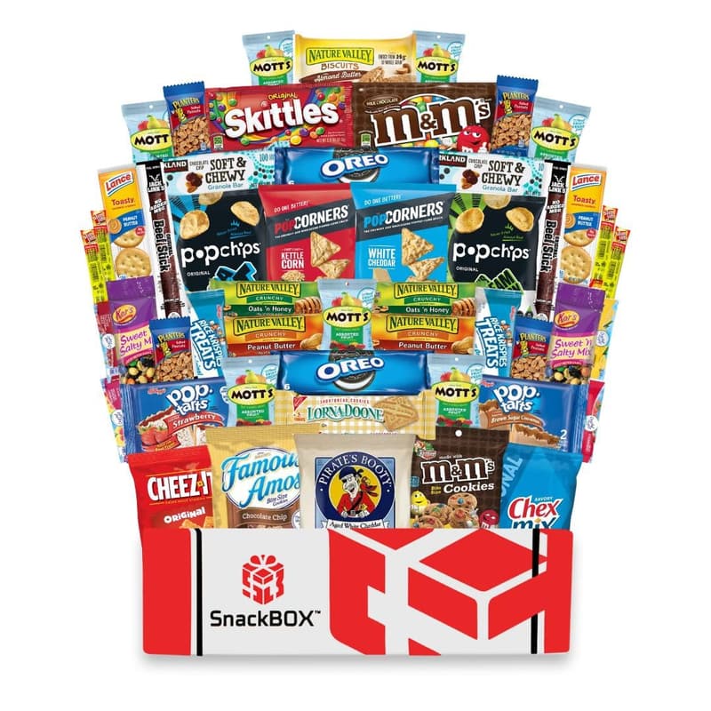 College Student Snack Care Package | 50-Count Variety Pack
