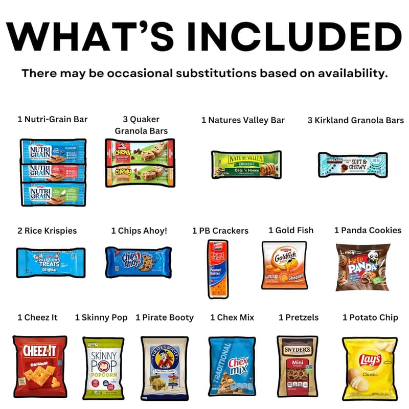 Father's Day Snack Care Package - 50 Count Variety Basket
