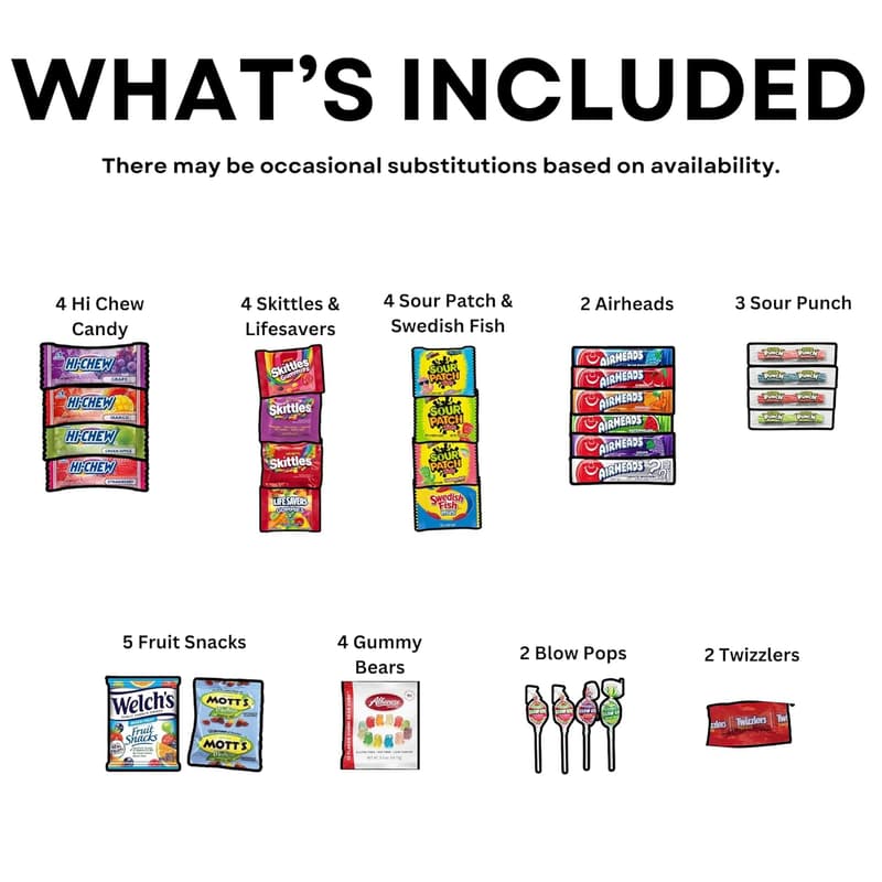 Father's Day Snack Care Package - 50 Count Variety Basket
