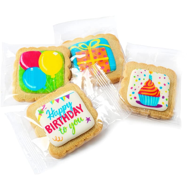 Happy Birthday Decorated Sugar Cookies Gift Basket