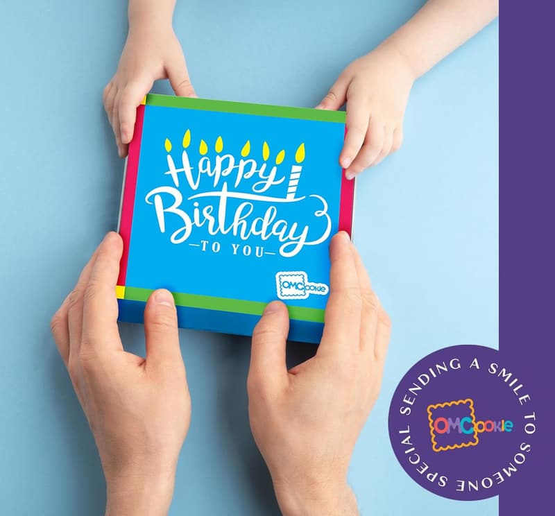 Happy Birthday Decorated Sugar Cookies Gift Basket