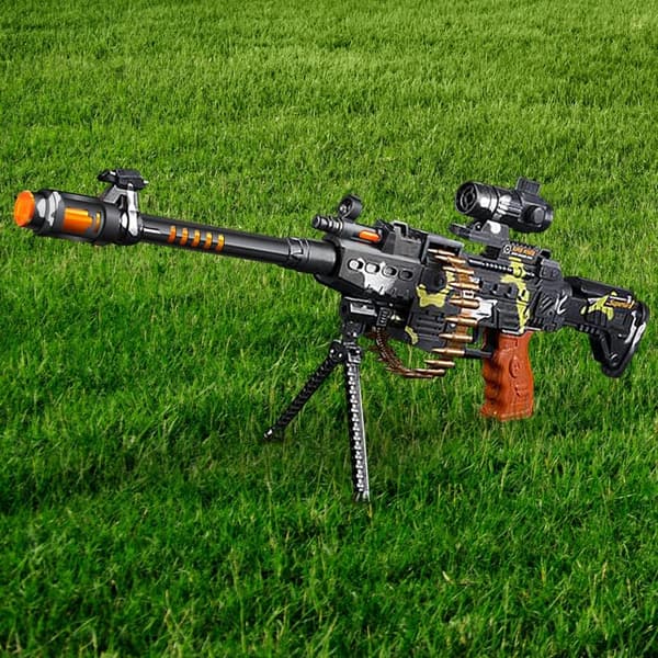 Military Toy Gun with Scope and Sound Effects for Boys 8-12