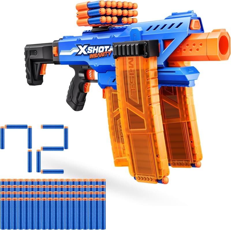 Motorized Dart Blaster with 48 Darts & Tripod for Outdoor Play