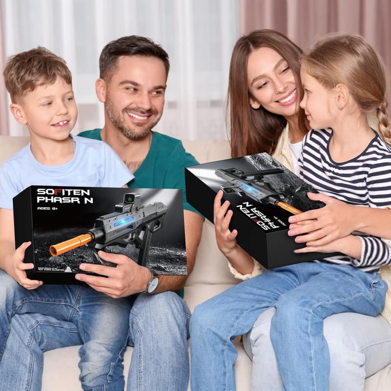 Futuristic Electric Sniper Rifle Toy Gun Kit with 150 Darts