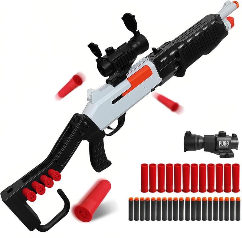 Soft Bullet Sniper Rifle Toy Gun with Ejecting Shells