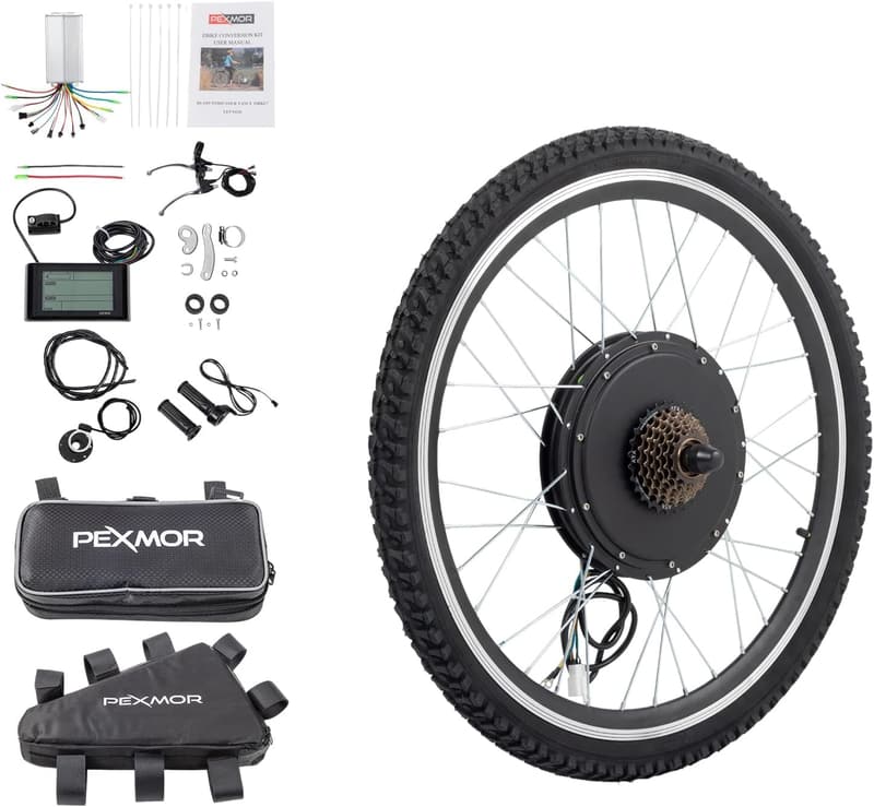 Electric Bike Conversion Kit, 48V 1000W/1500W Hub Motor