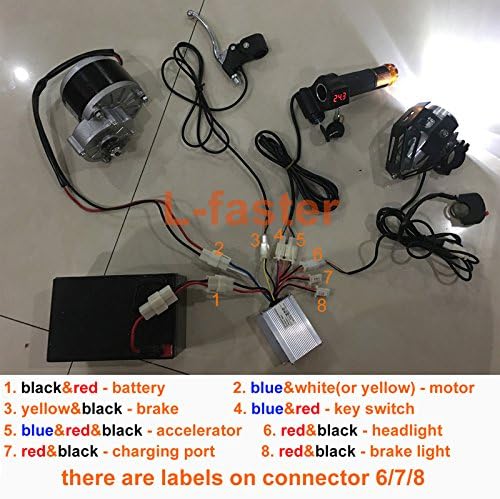 Electric Bike Conversion Kit - 24V/36V 250W Left Chain Drive
