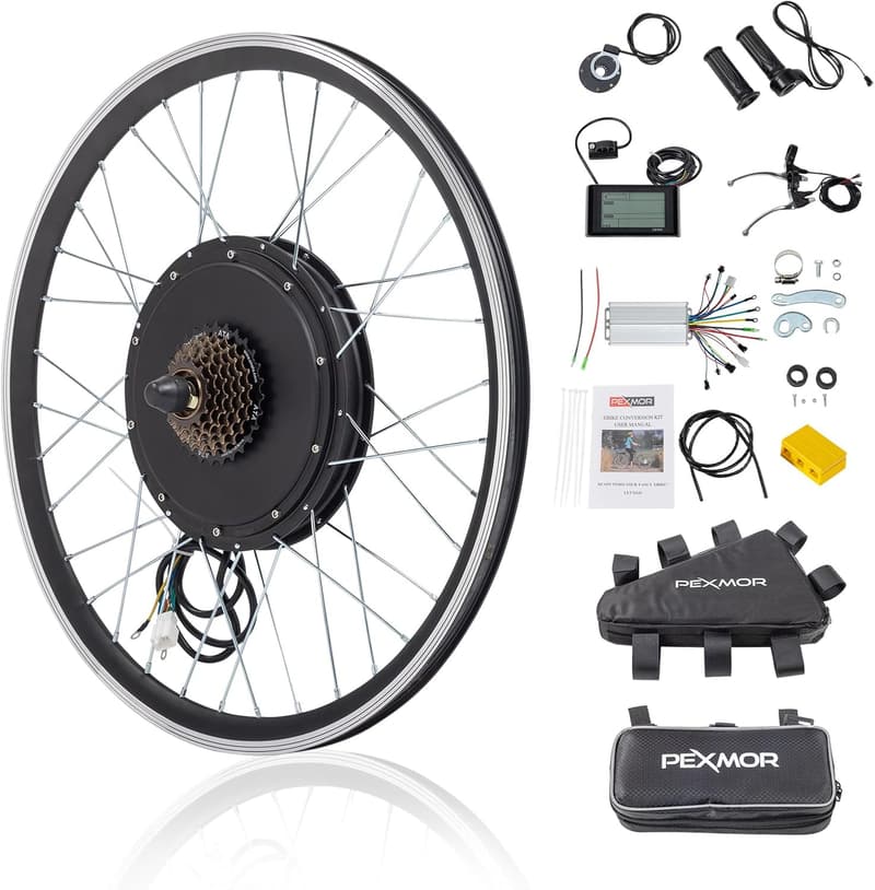48V 1200W Electric Bike Conversion Kit with LCD Display