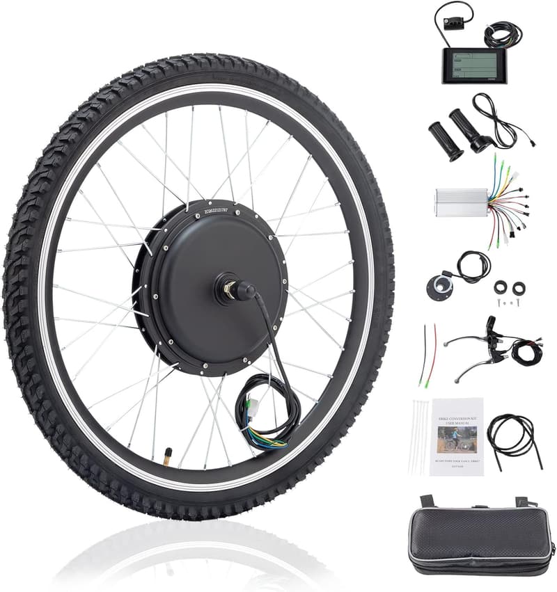 48V 1000W Electric Bike Conversion Kit with LCD Display