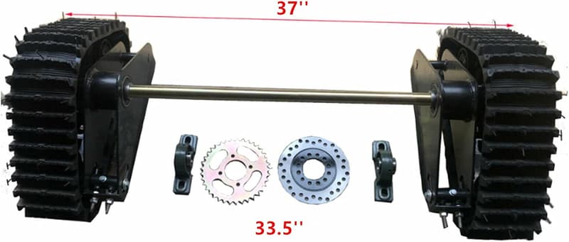 Complete Rear Axle Assembly Kit for Go Kart & ATV (23.5