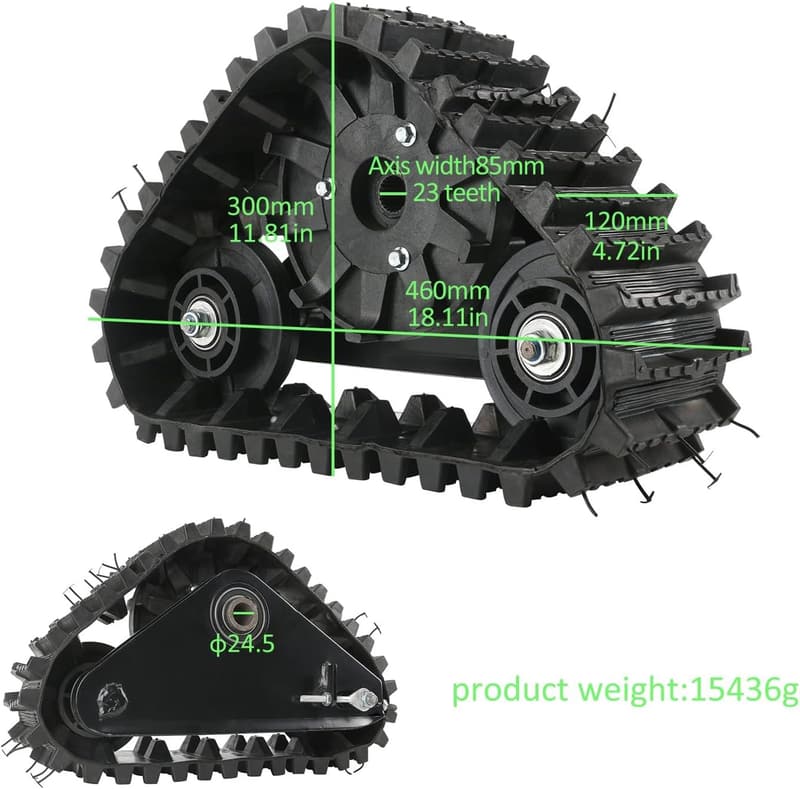 23T Spline Rear ATV Snow Sand Track for Go Kart & UTV