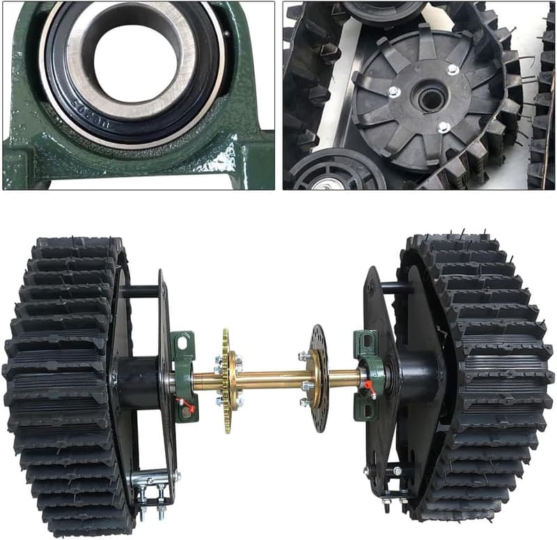 Go Kart Rear Axle Snow Tracks for ATV/UTV - Pair