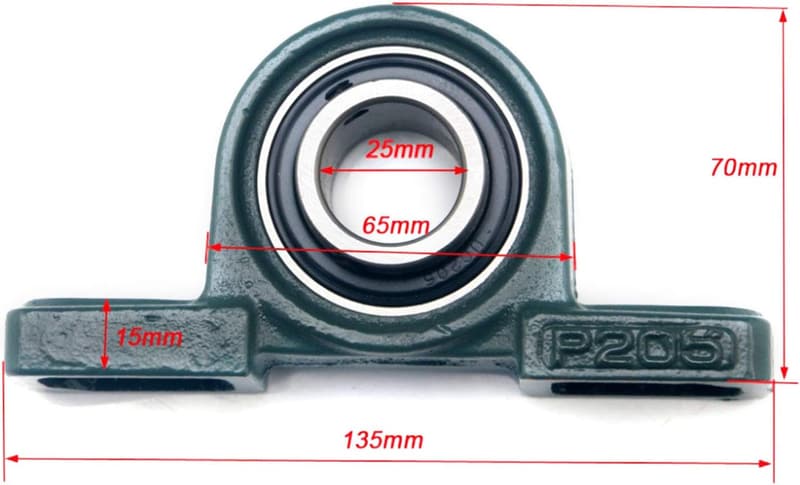 Go Kart Rear Axle Track Assembly for Snow and Sand