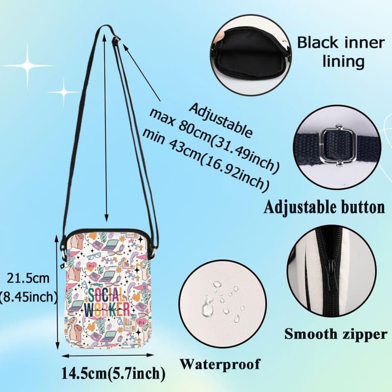 Social Worker Crossbody Bag - Ideal Gift for Social Workers