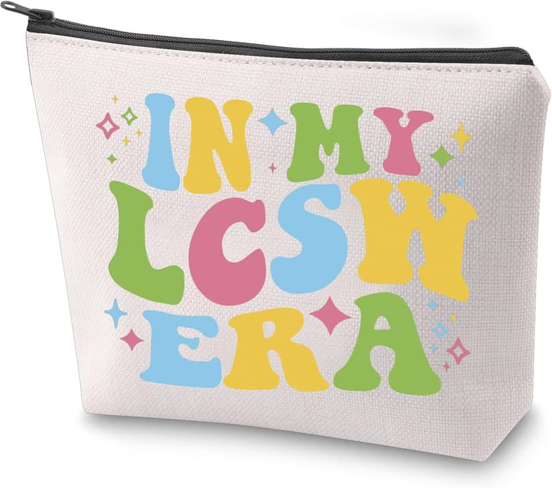 LCSW Era Cosmetic Makeup Bag for Licensed Clinical Social Workers