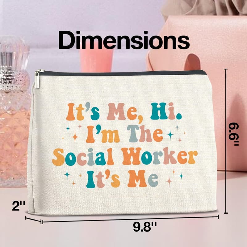 Social Worker Gifts Makeup Bag - 