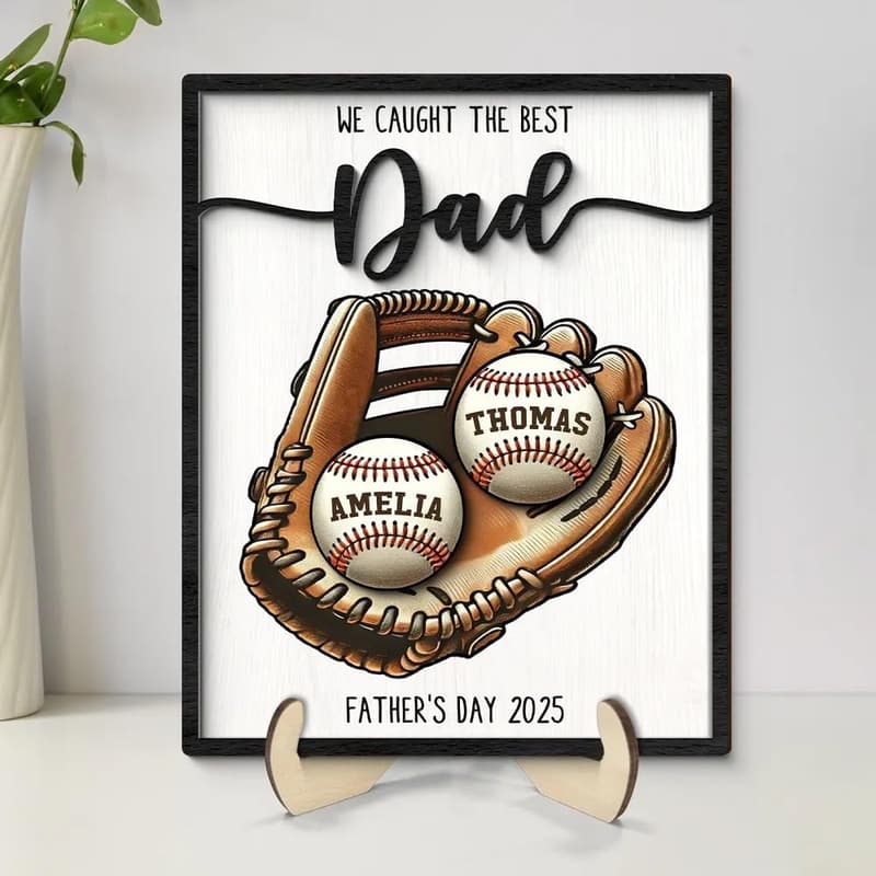 2025 Father's Day Personalized Wooden Plaque for Dad