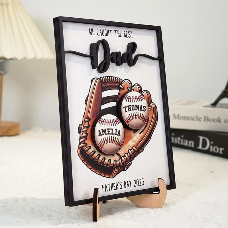 2025 Father's Day Personalized Wooden Plaque for Dad