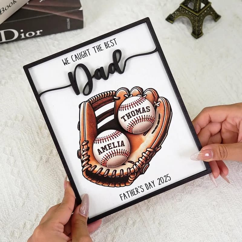 2025 Father's Day Personalized Wooden Plaque for Dad