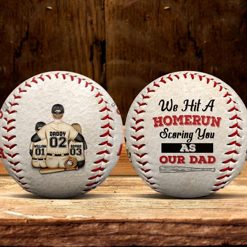 Personalized Baseball and Softball Gifts for Dad