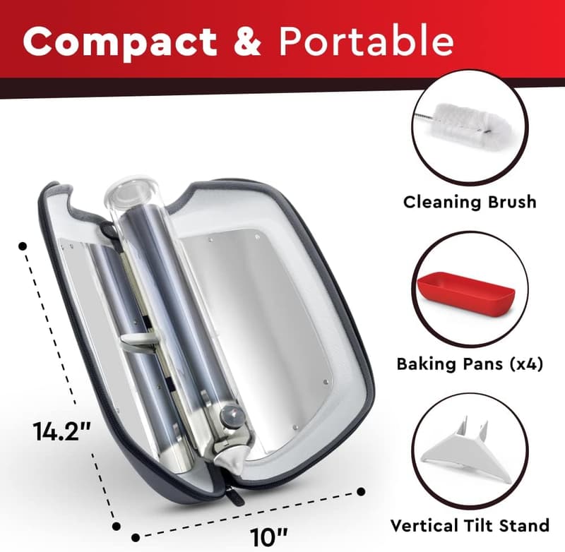 Portable Solar Camping Stove - 0.9L Fusion Technology