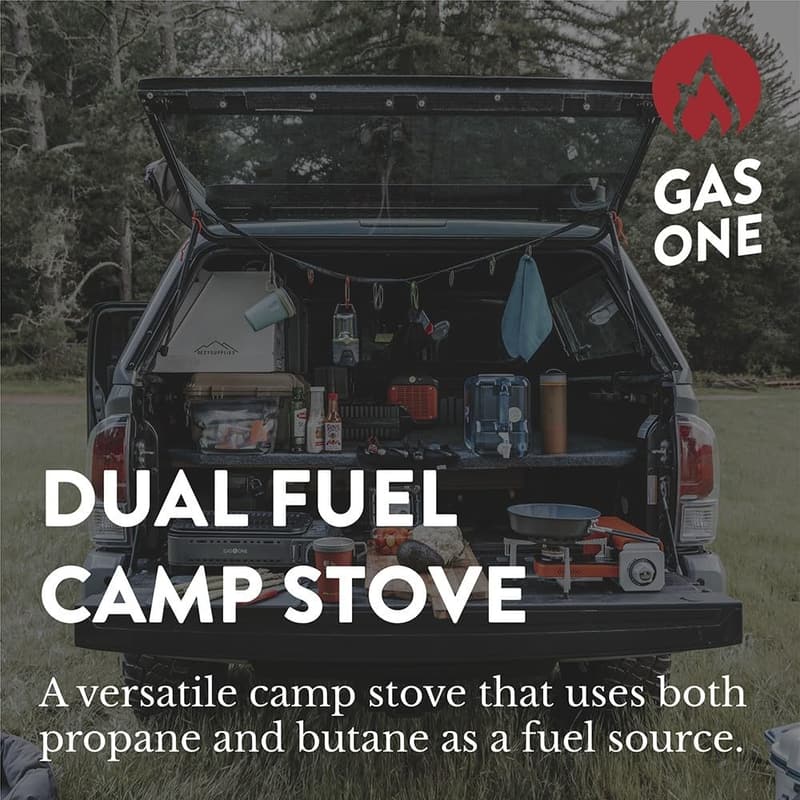 Portable Dual Fuel Camping Stove with Carrying Case