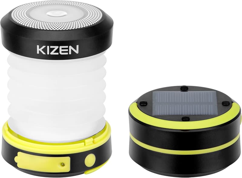 Rechargeable Solar Camping Lantern - Collapsible LED Light