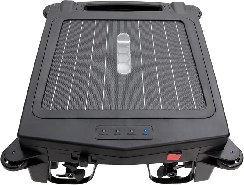 Solar Rechargeable Cordless Pool Cleaning Robot (Black)